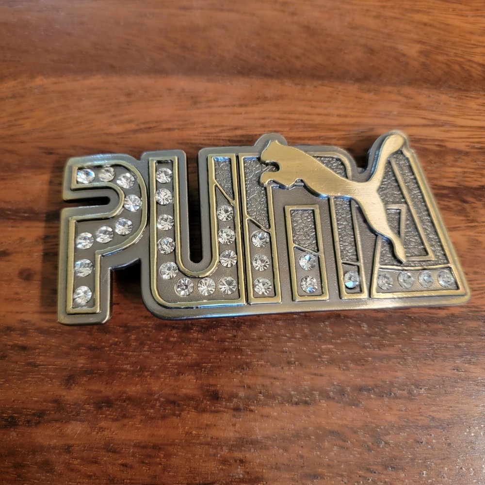 Puma Belt Buckle with Crystals